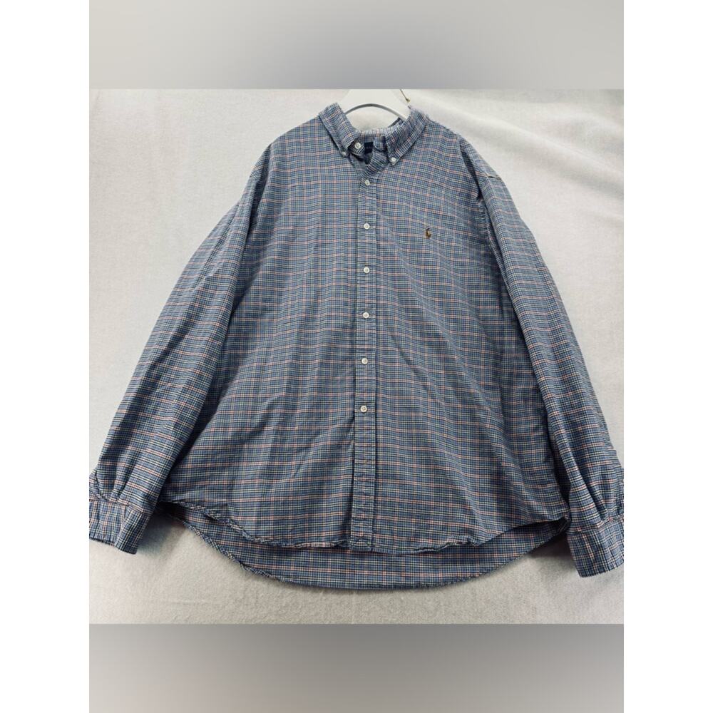 EUC Ralph Lauren Multicolored Plaid Long Sleeve Button Down Shirt size XXL - Picture 2 of 4